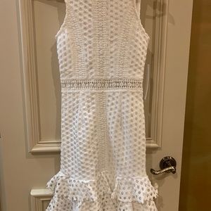 Womens Aqua white Dress